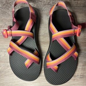 Chaco Women's Sandals - Pink and Orange Straps